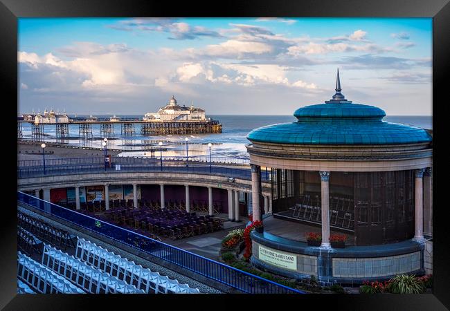 Eastbourne pier and bandstand Framed Print by Tony Bates