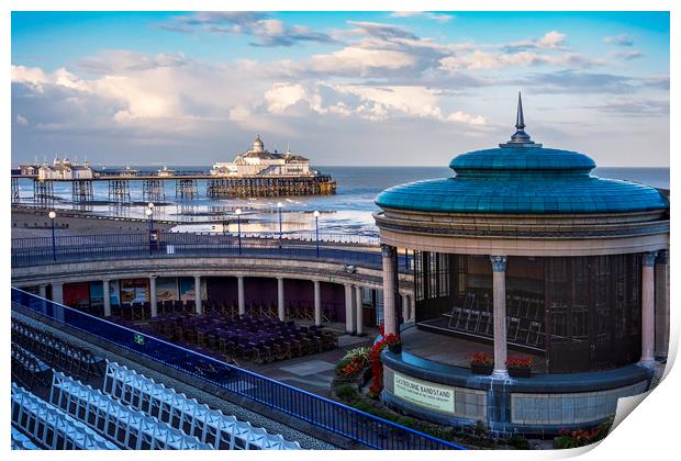 Eastbourne pier and bandstand Print by Tony Bates