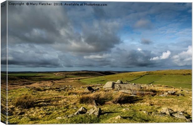 Bodmins Boulders Canvas Print by Mary Fletcher