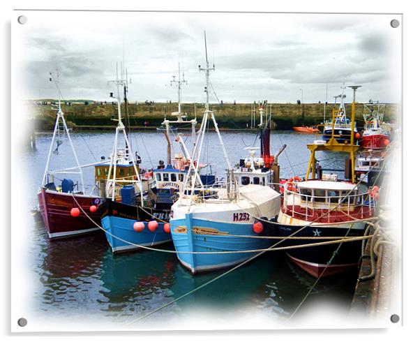 bridlington harbour Acrylic by Martin Parkinson