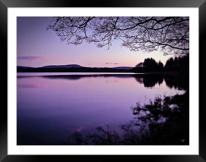Lavender Light Over Lake Menteith Framed Mounted Print by Aj’s Images