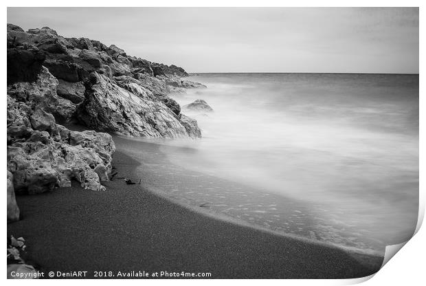 Beach of Los Molinos Print by DeniART 