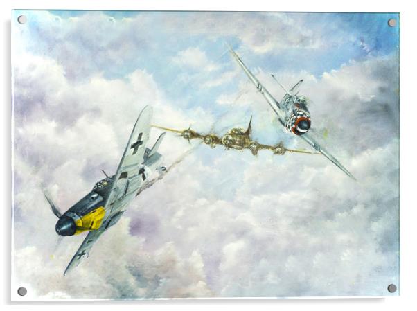 Aerial Dual over Europe Acrylic by Paul Holman Photography