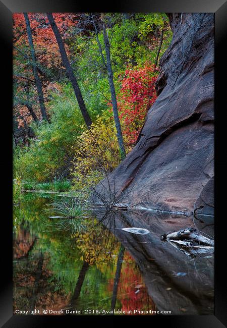 Oak Creek Canyon Framed Print by Derek Daniel