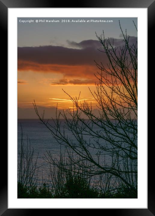 Torbay Sunrise Framed Mounted Print by Phil Wareham
