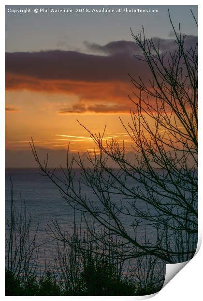 Torbay Sunrise Print by Phil Wareham