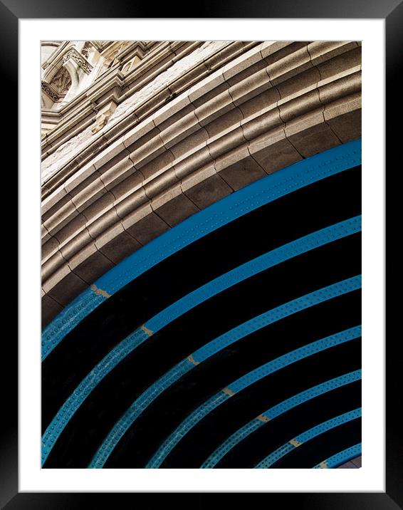 Tower Bridge Abstract Framed Mounted Print by Paul Macro