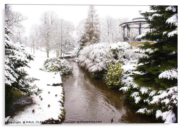 Winter wonderland Acrylic by PAUL OLBISON