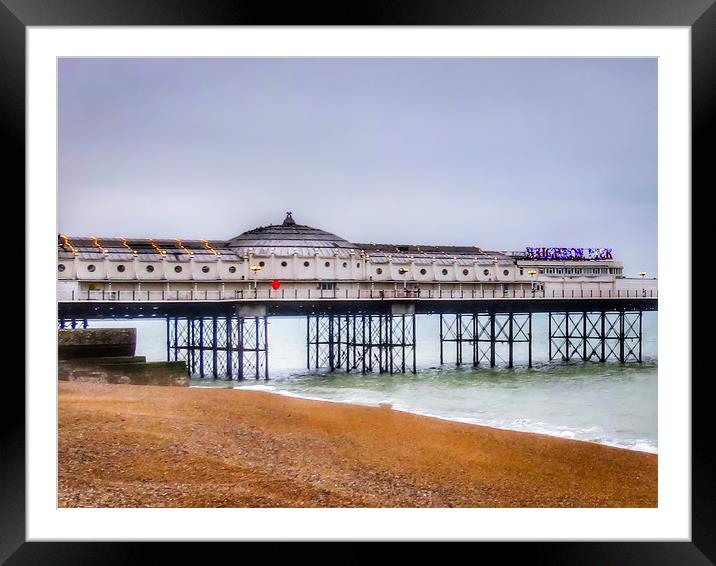 Majestic Brighton Pier Framed Mounted Print by Beryl Curran