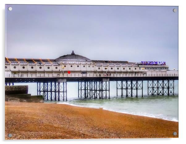 Majestic Brighton Pier Acrylic by Beryl Curran