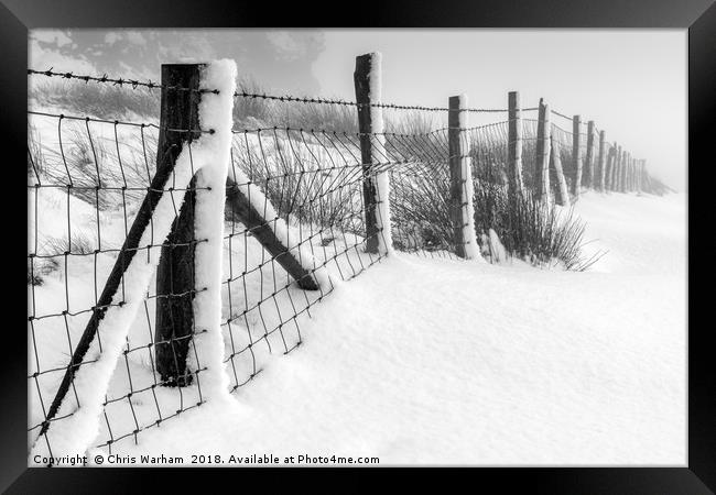 Windgather | Peak District in winter Framed Print by Chris Warham