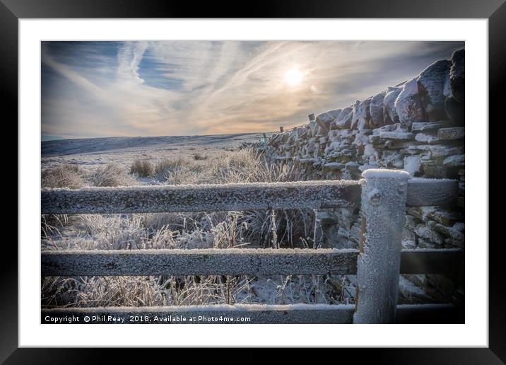 A cold & frosty morning Framed Mounted Print by Phil Reay