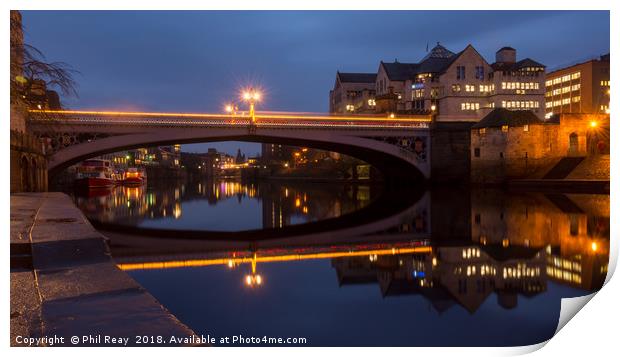 Lendal bridge, York Print by Phil Reay