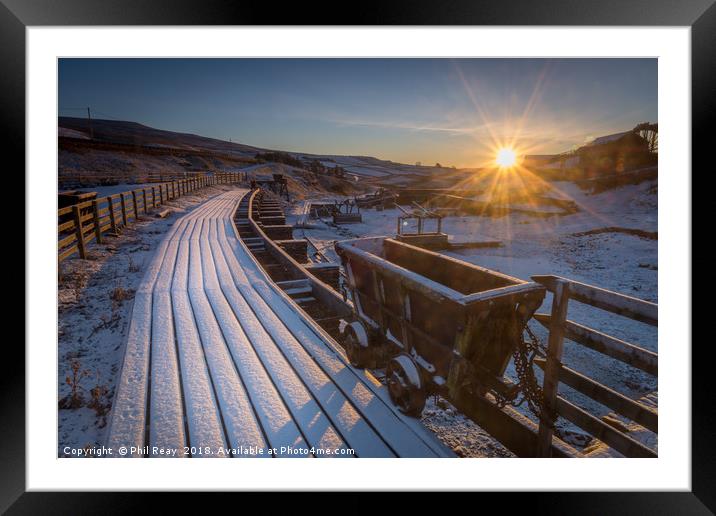 Sunrise at Killhope Framed Mounted Print by Phil Reay