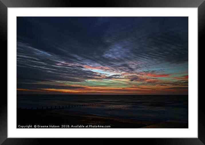 Sunrise at low tide Framed Mounted Print by Graeme Hutson