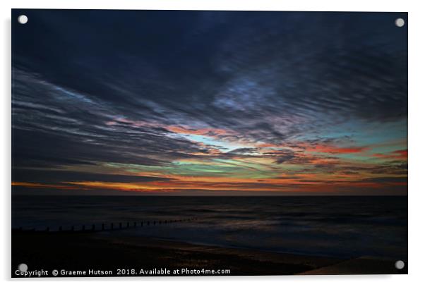 Sunrise at low tide Acrylic by Graeme Hutson