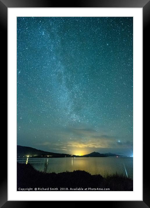 Milky Way Framed Mounted Print by Richard Smith