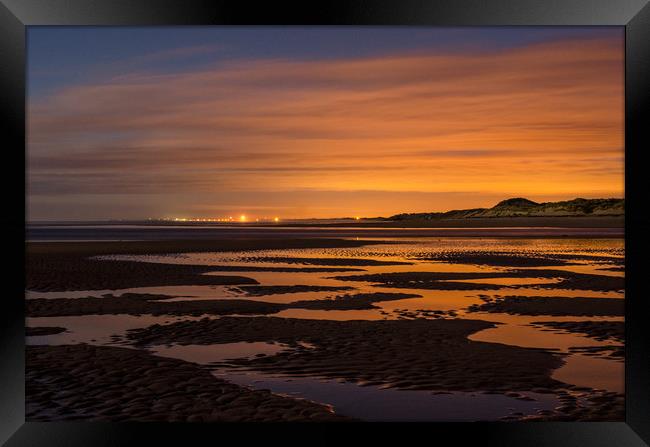 North Sea Glow Framed Print by Bob Small