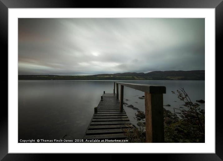 Lochness at Night  Framed Mounted Print by Thomas Finch-Jones