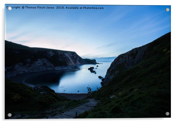 Durdle door Jurassic coast  Acrylic by Thomas Finch-Jones