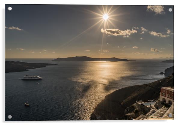 The sparkle of Santorini Acrylic by Naylor's Photography