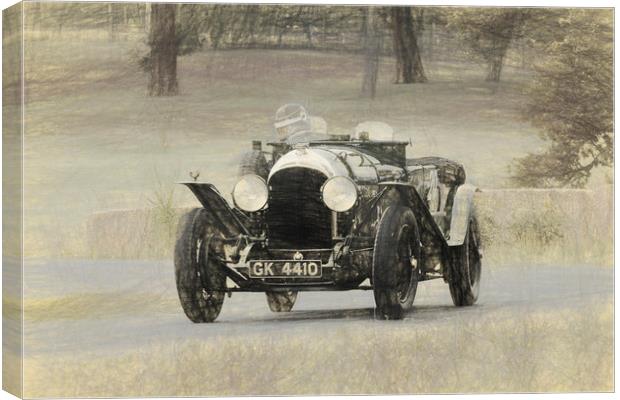 Vintage Bentley Sports Car Canvas Print by Adrian Beese