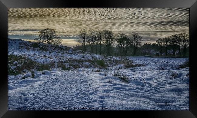 West Highland Way in winter Framed Print by yvonne & paul carroll