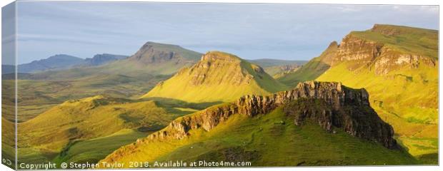 Morning Light on the Quiraing Canvas Print by Stephen Taylor