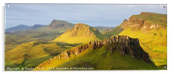 Morning Light on the Quiraing Acrylic by Stephen Taylor