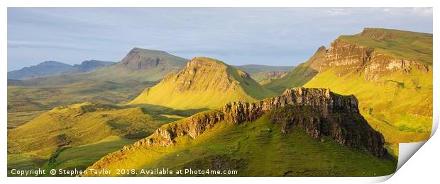 Morning Light on the Quiraing Print by Stephen Taylor