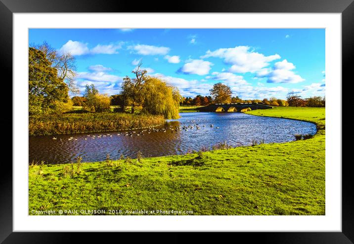 Winding river Framed Mounted Print by PAUL OLBISON