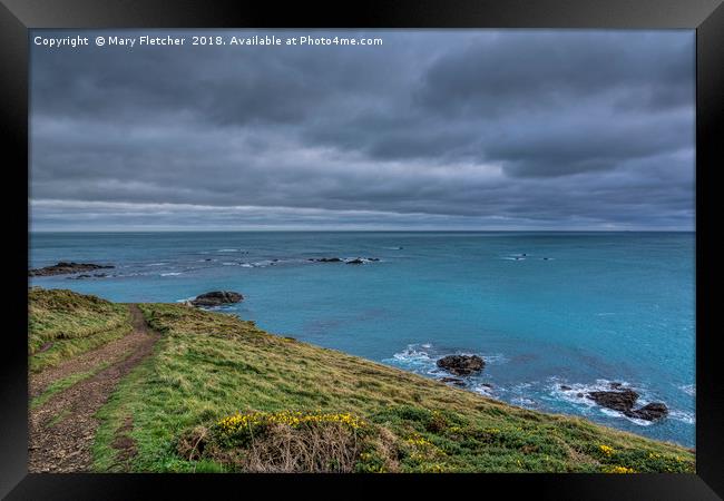 Man O War Rocks Framed Print by Mary Fletcher