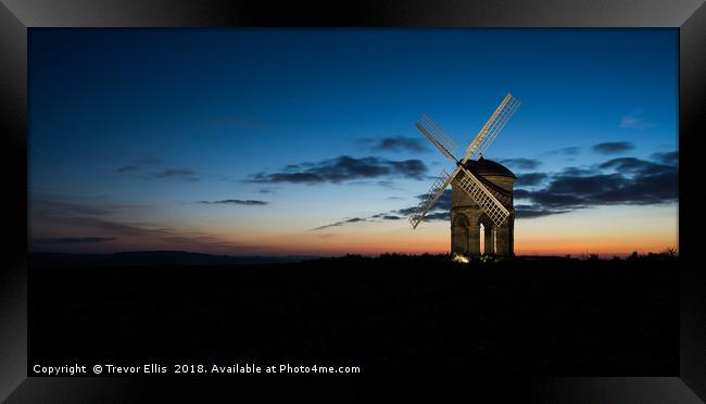 Chesterton Mill at sunset Framed Print by Trevor Ellis