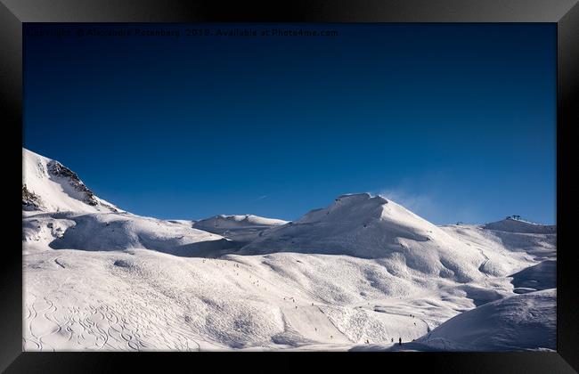 Ski resort panorama Framed Print by Alexandre Rotenberg