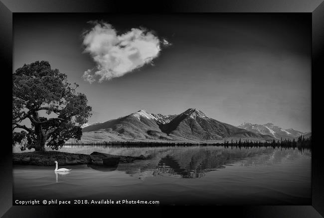Love Cloud Framed Print by phil pace