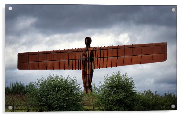 Angel of the North in Gateshead Acrylic by Phil Page