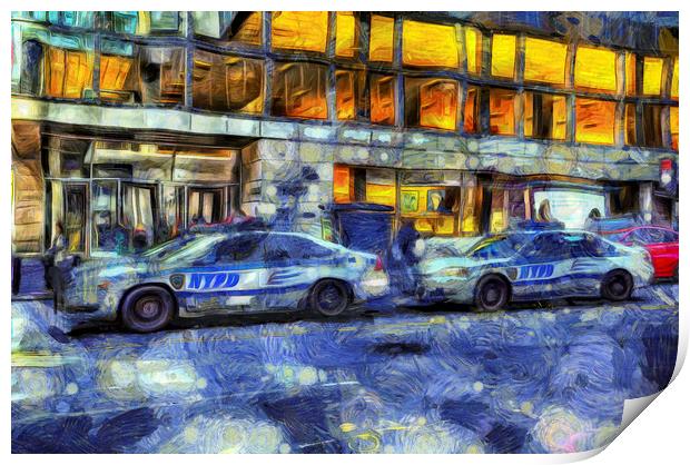 NYPD Art Print by David Pyatt