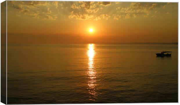 Bay of Side in Antalya Turkey Canvas Print by Phil Page