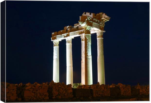 Temple of Apollo Canvas Print by Phil Page