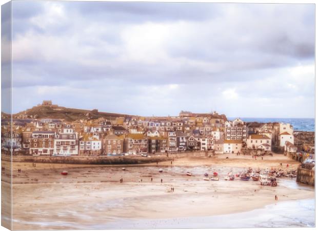 Winter Wonderland in Picturesque St Ives Canvas Print by Beryl Curran