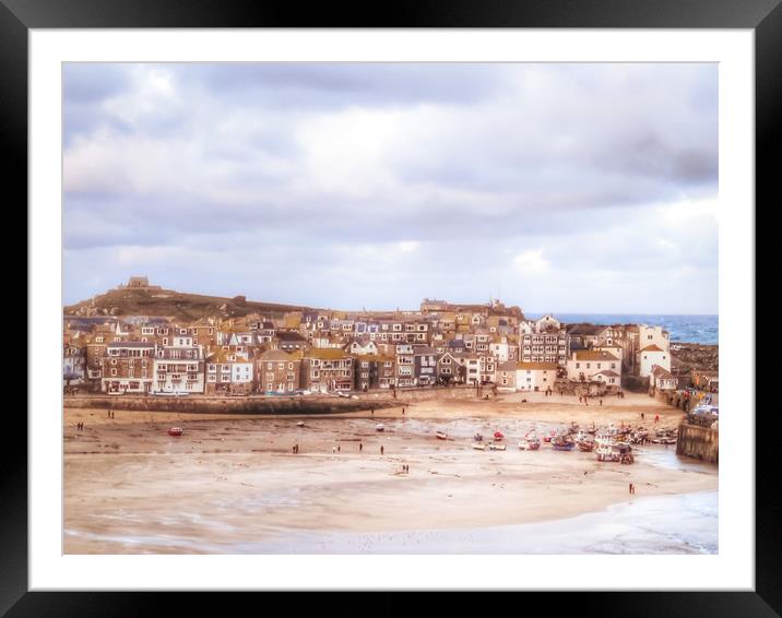 Winter Wonderland in Picturesque St Ives Framed Mounted Print by Beryl Curran
