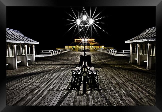 Cromer Pier at Night 2 Framed Print by Paul Macro