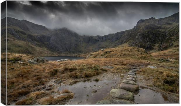 Stormy path Canvas Print by Jonathon barnett