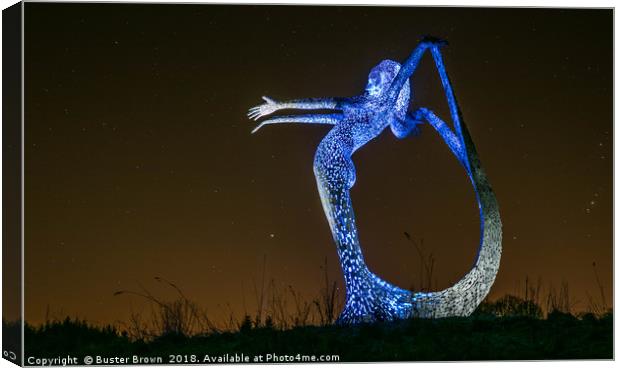 Arria - Angel Of The Nauld - Cumbernauld Canvas Print by Buster Brown