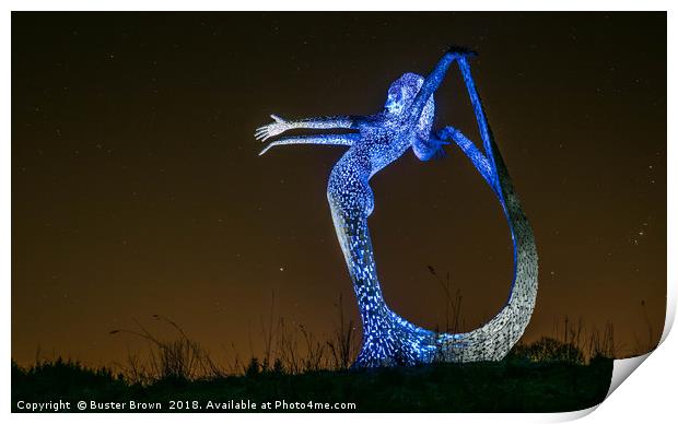 Arria - Angel Of The Nauld - Cumbernauld Print by Buster Brown