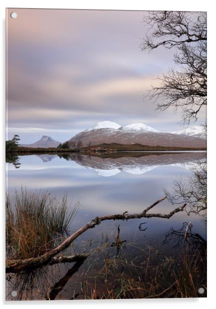 Loch Cul Dromannan Acrylic by Grant Glendinning