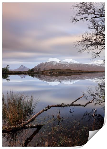 Loch Cul Dromannan Print by Grant Glendinning