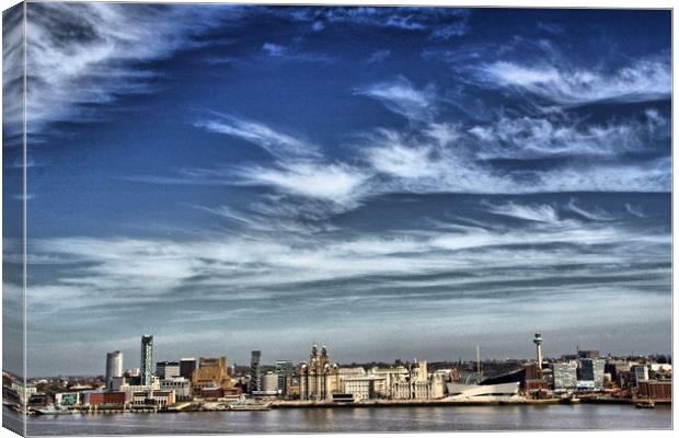 Liverpool cityscape Canvas Print by steven clifton