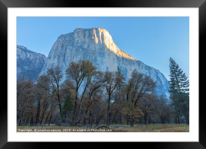 El Capitan Yosemite Framed Mounted Print by jonathan nguyen