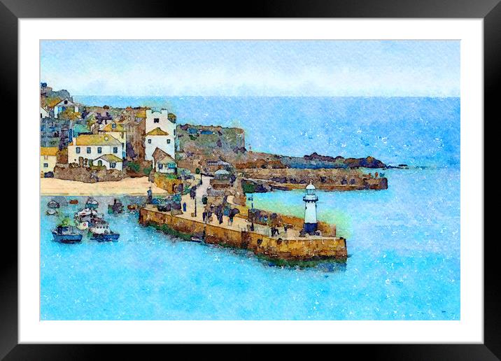 St. Ives Cornwall Framed Mounted Print by Tanya Hall